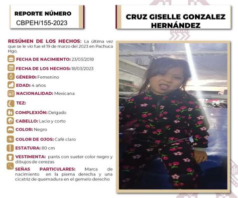 Emiten Ficha De Búsqueda Para Localizar A Menor Extraviada En Pachuca