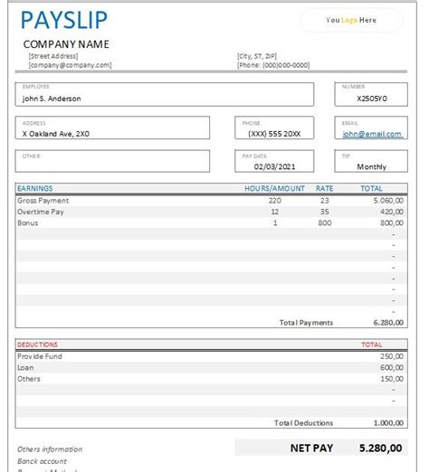 Salary Slip Payslip Template Malaysia How To Make Salary Slip Format