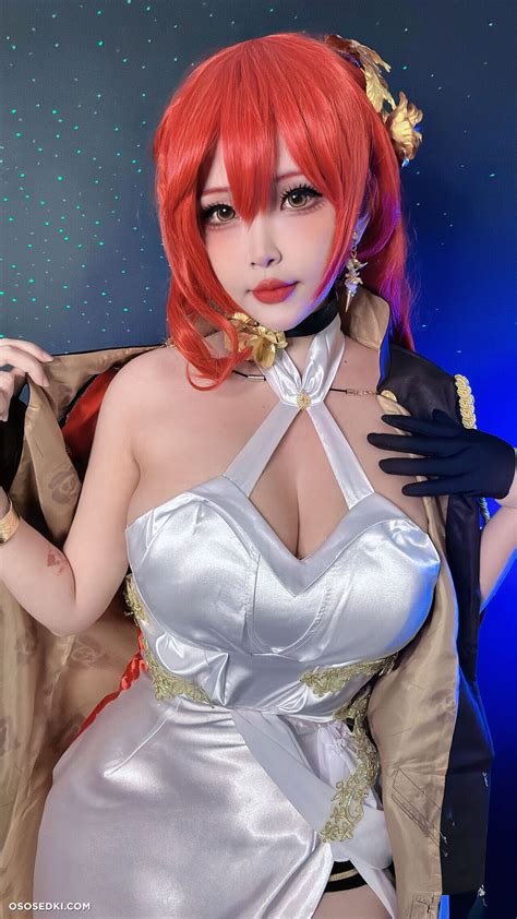 Model Hana Bunny Squishubunny In Cosplay Himeko From Honkai Star