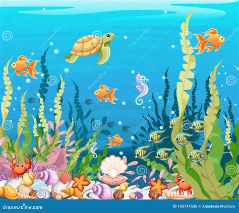 Sous Le Fond Marine Life Landscape L Oc An Et Le Monde Sous Marin De