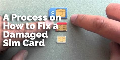 How To Fix A Damaged Sim Card In Only Simple Steps