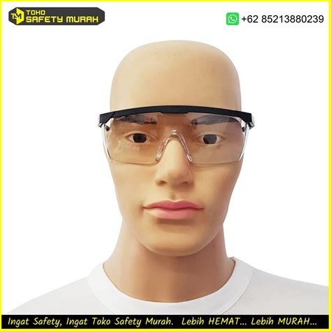 Kacamata Safety Bening GOSAVE LEGION Kotak Glasses Clear Putih Kaca