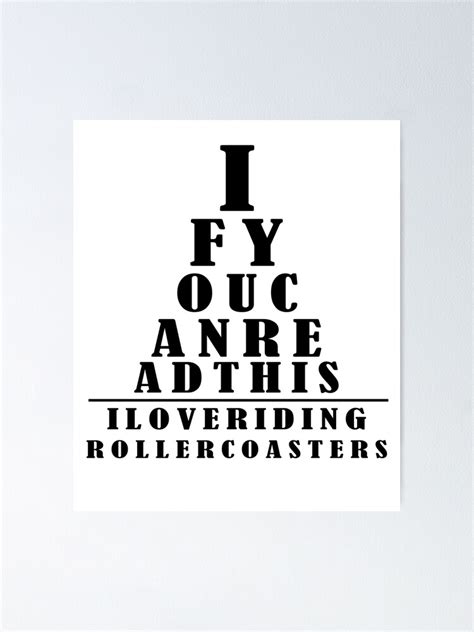 "Funny Eye Chart" Poster for Sale by MoonsmileProd | Redbubble