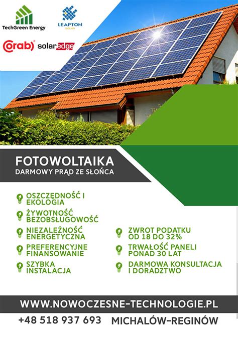 Fotowoltaika Wyszk W Panele Fotowoltaiczne Instalacje