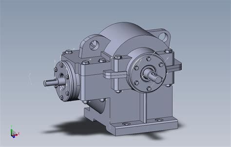 螺旋伞齿轮减速机solidworks 2014模型图纸免费下载 懒石网