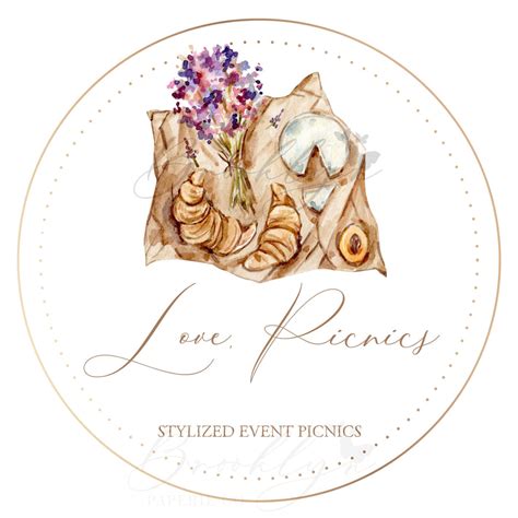 Simple Picnic Business Logo - Spring Inspired Logo - Party Planner Log ...