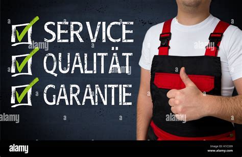 Service Qualitaet Garantie In German Service Quality Warranty Is