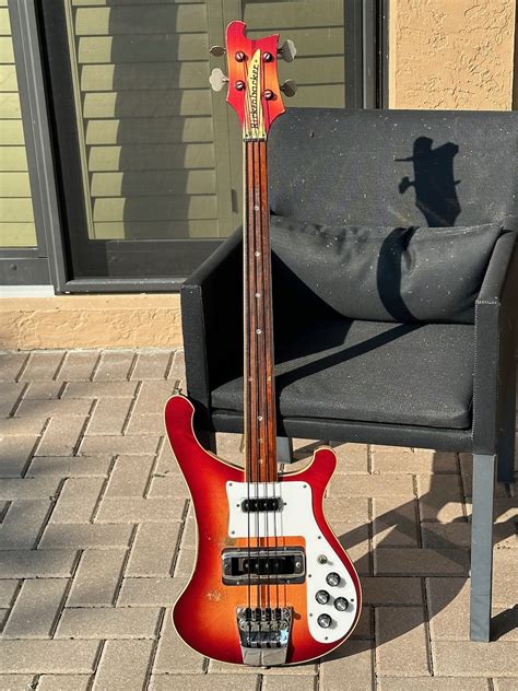 Rickenbacker 4001 Fretless Bass 1976 Fireglo Bass For Sale Guitarbroker