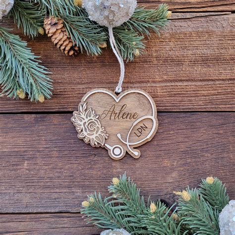 Personalized Nurse Ornament, Nurse Christmas Ornament, Unique Nurse ...