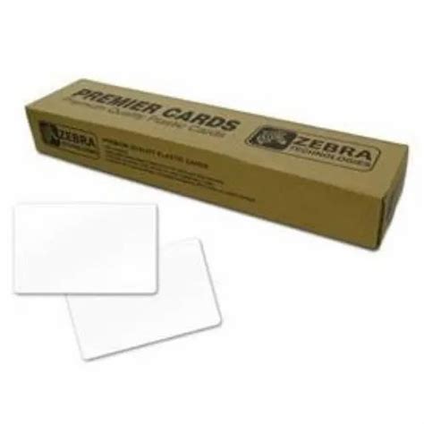 White Zebra PVC Plain Cards For PRINTING Size 30 Mil At 7 In Mumbai