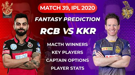 Video Kkr Vs Rcb Dream11 Ipl 2020 Prediction Tips