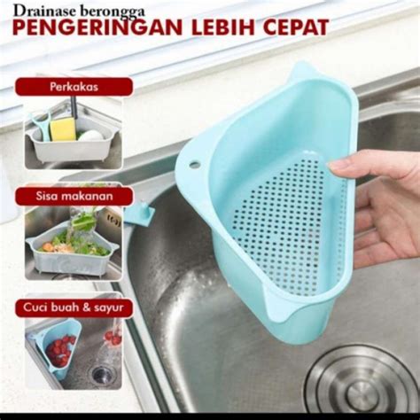 Promo Saringan Segitiga Wastafel Rak Sudut Saringan Sampah Bak Cuci