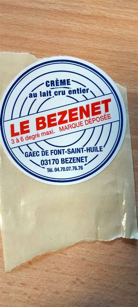 Rappel Consommateur Détail CREME CRUE LE BEZENET