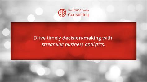 Driving Timely Decision Making With Streaming Business Analytics A New