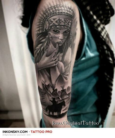 Pin By Agustinzendejasblanco On Dibujo Native American Tattoo Sleeve