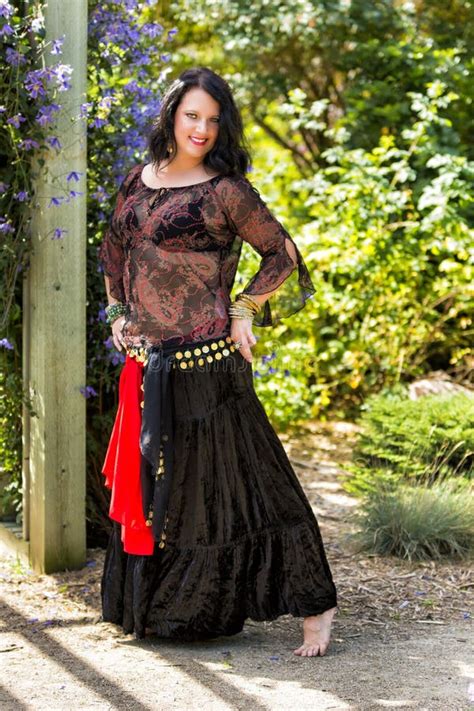 Belly Dancer In The Garden Stock Photo Image Of Ethnic 33863862