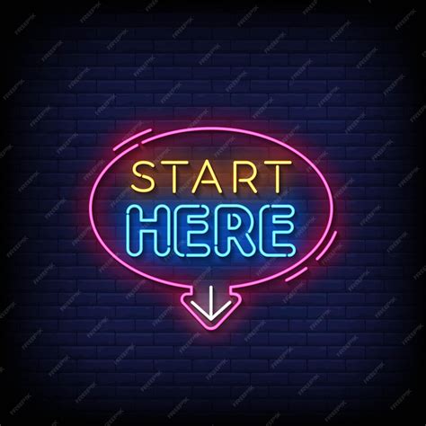 Start Here Sign