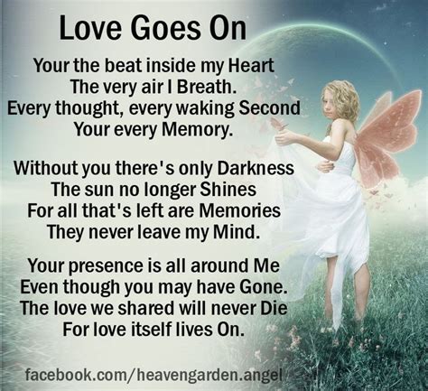 Memorial Poems Remembrance Keeps You Near Heavens Garden I Miss