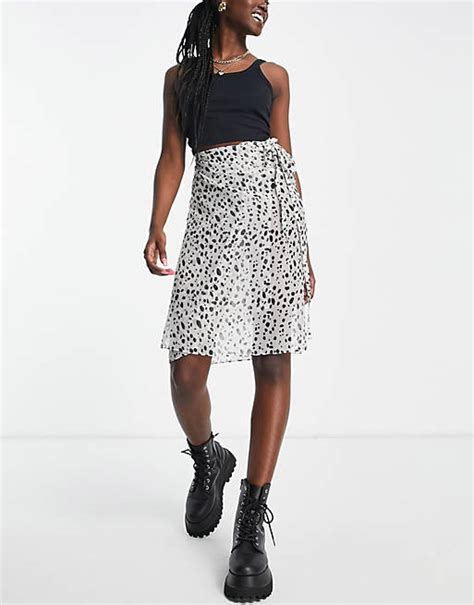 Monki Spot Print Sarong In Black And White Part Of A Set Asos