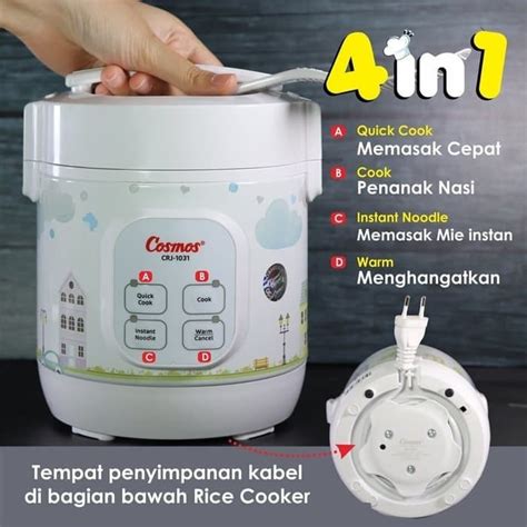 Jual Rice Cooker Mini Travel Liter Cosmos Crj Kota Bandung