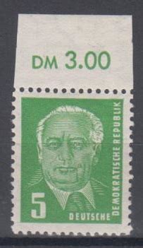 Stamps De Briefmarken Ddr Pieck Nr B Wz Xii Or Ihr