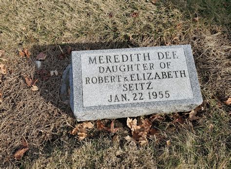 Meredith Dee Seitz Homenaje De Find A Grave