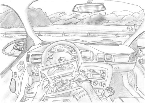 Me drawing inside my car while....... by RittiFruity on DeviantArt