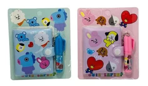 2 Diarios Bts Bt21 Army Kpop Papelería Kawaii Útiles Escolar MercadoLibre