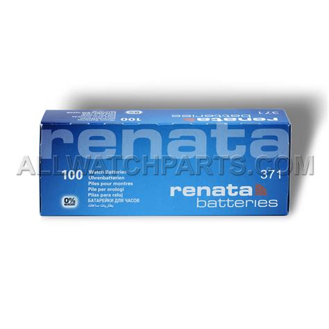 Renata 371 SR920SW Silver Oxide Battery 1 55V 371R