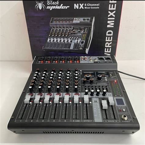 Jual Power Mixer Black Spider Channel Nx Nx Usb Bluetooth Original