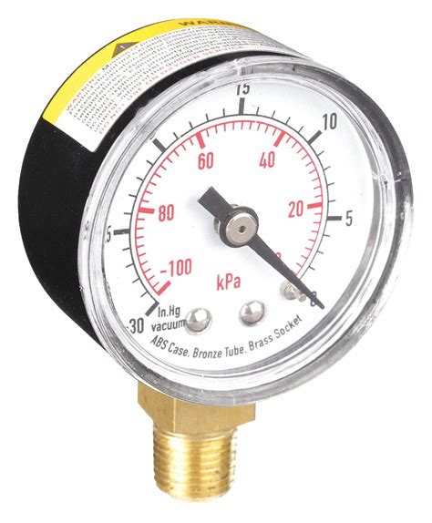 Grainger Approved Vacuum Gauge Kpa Vac To In Hg Vac To