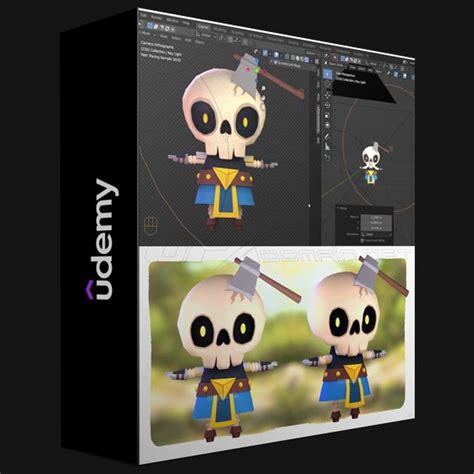 Udemy Blender Make A Low Poly Skeleton 3d Character Gfxdomain Blog