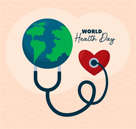 World Health Day Card 21372583 Vector Art At Vecteezy