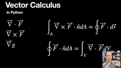 Vector Calculus With Python Gradient Div Curl Stokes Divergence Youtube