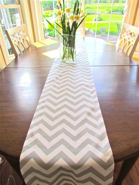 TABLE RUNNER Top Wedding 12x 72 Chevron By SayItWithPillows 24 95