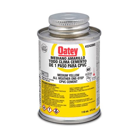 Cemento Para CPVC Gold Flowguard Oatey 118ml 4 Oz 32428MX Bedon