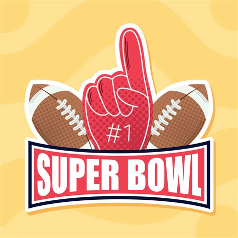 super bowl balloons and glove 12527408 Vector Art at Vecteezy