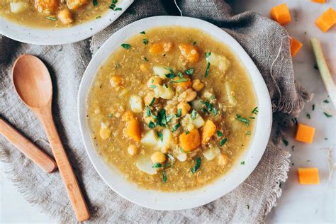 Sopa De Quinoa Con Ajos Tiernos Y Calabaza Delicias Kitchen