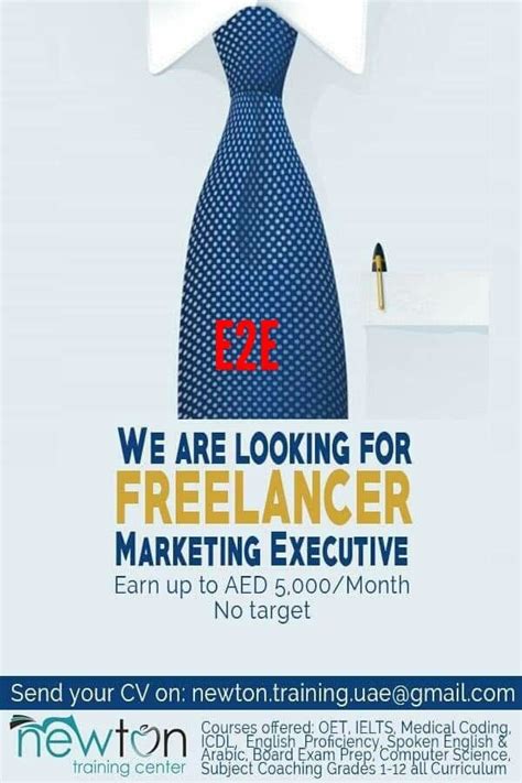 Freelance Marketing Executive Dubai UAE Gulf Career Hunt