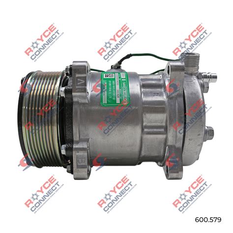 Compressor SANDEN 5H14 Universal R134a 8 Orelhas 24 Volts Polia 8pk