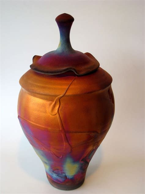 Raku Pottery Ceramic Vessel Glass Ceramic Ceramic Clay Raku Pottery