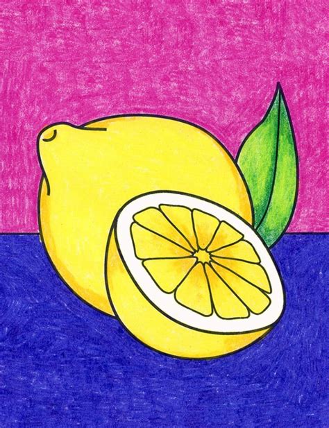 How to Draw a Lemon · Art Projects for Kids