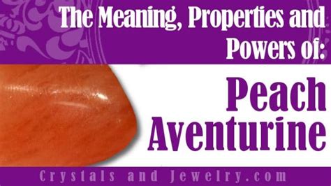 Peach Aventurine Meanings Properties And Powers CrystalsandJewelry