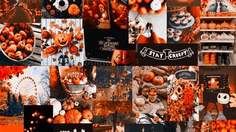 Collage Halloween Preppy Wallpapers Wallpaper Cave