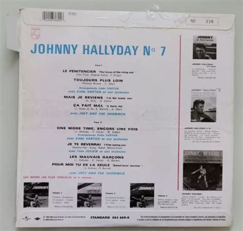 Lp Johnny Hallyday N Le P Nitencier R Dition Philips