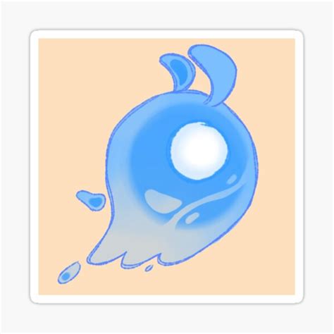 Blue Seelie Genshin Impact Sticker For Sale By Saltblida Redbubble