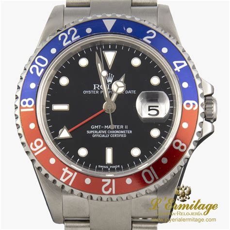 Reloj Rolex Gmt Master Ii Acero Pepsi Autom Tico Acero Reloj De