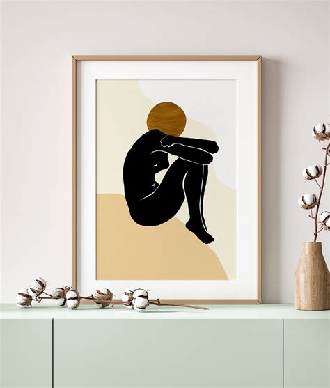 Female Body Abstract Art Contemporary Art Print Woman Body Etsy