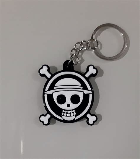 STL File Keychain One Piece Anime Luffy3D Printing Template To