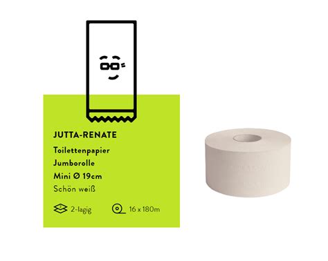 Green Hygiene Recycling Toilettenpapier 2 Lagig Jumbo Rolle 180m